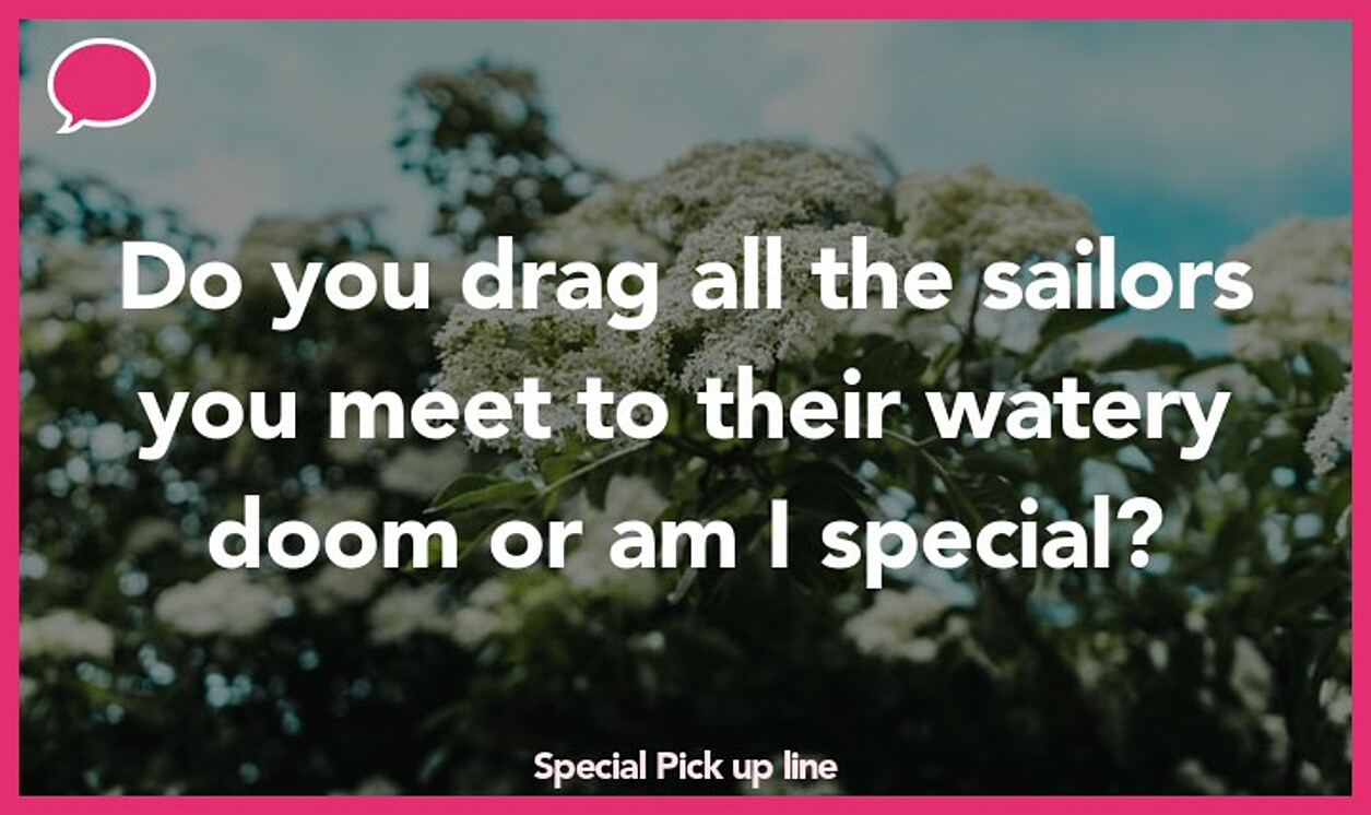 special pickup line