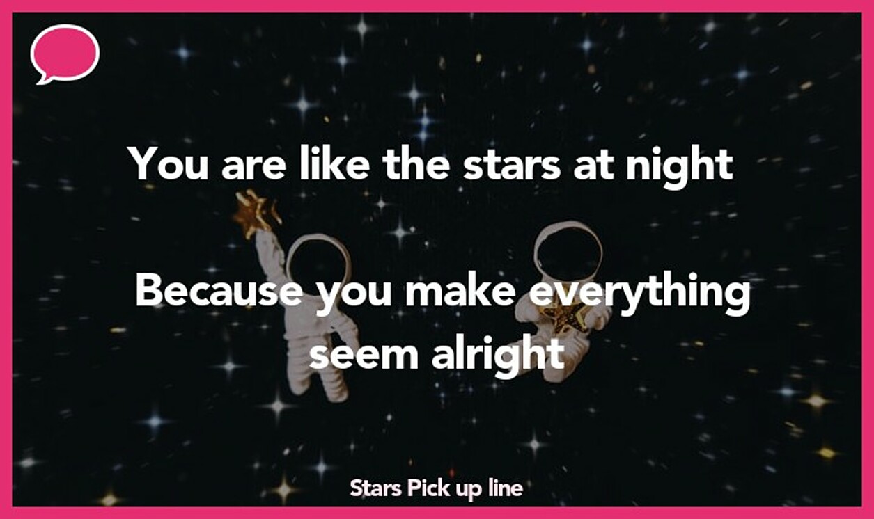 stars pickup line