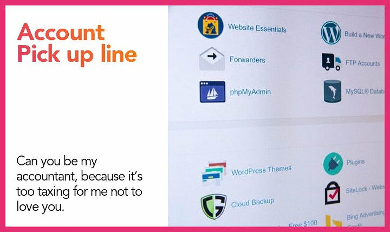 account pickup line