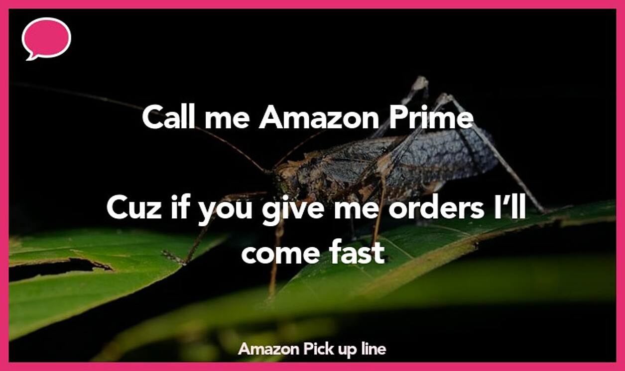 amazon pickup line