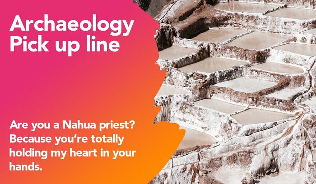 archaeology pickup line