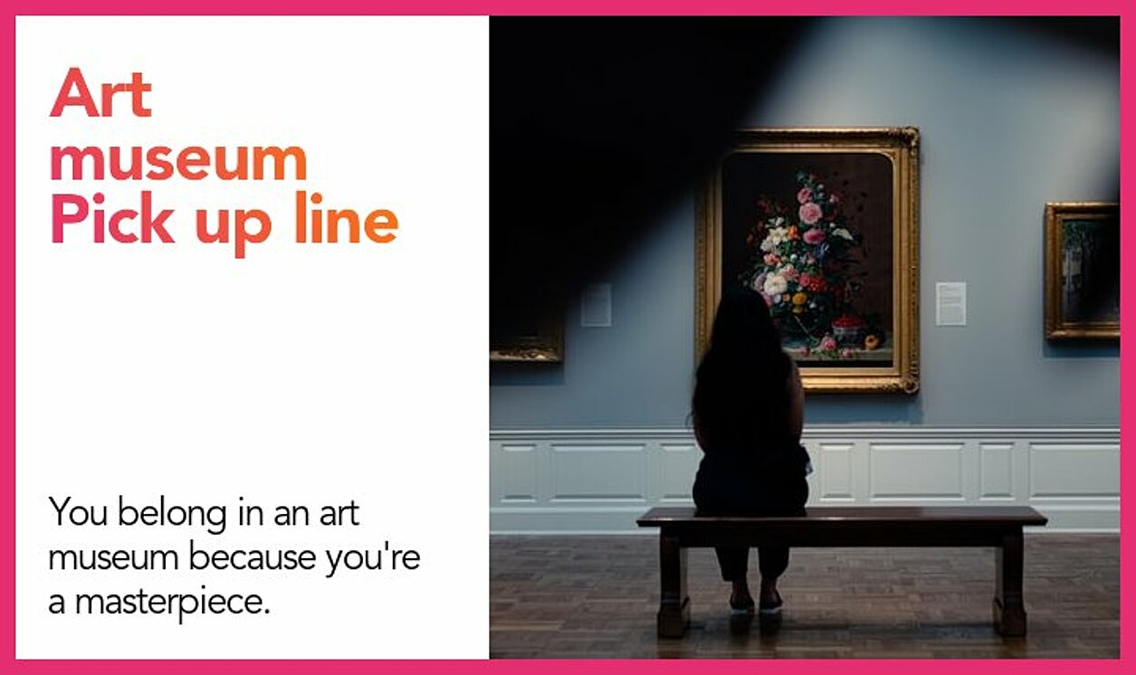 art museum pickup line