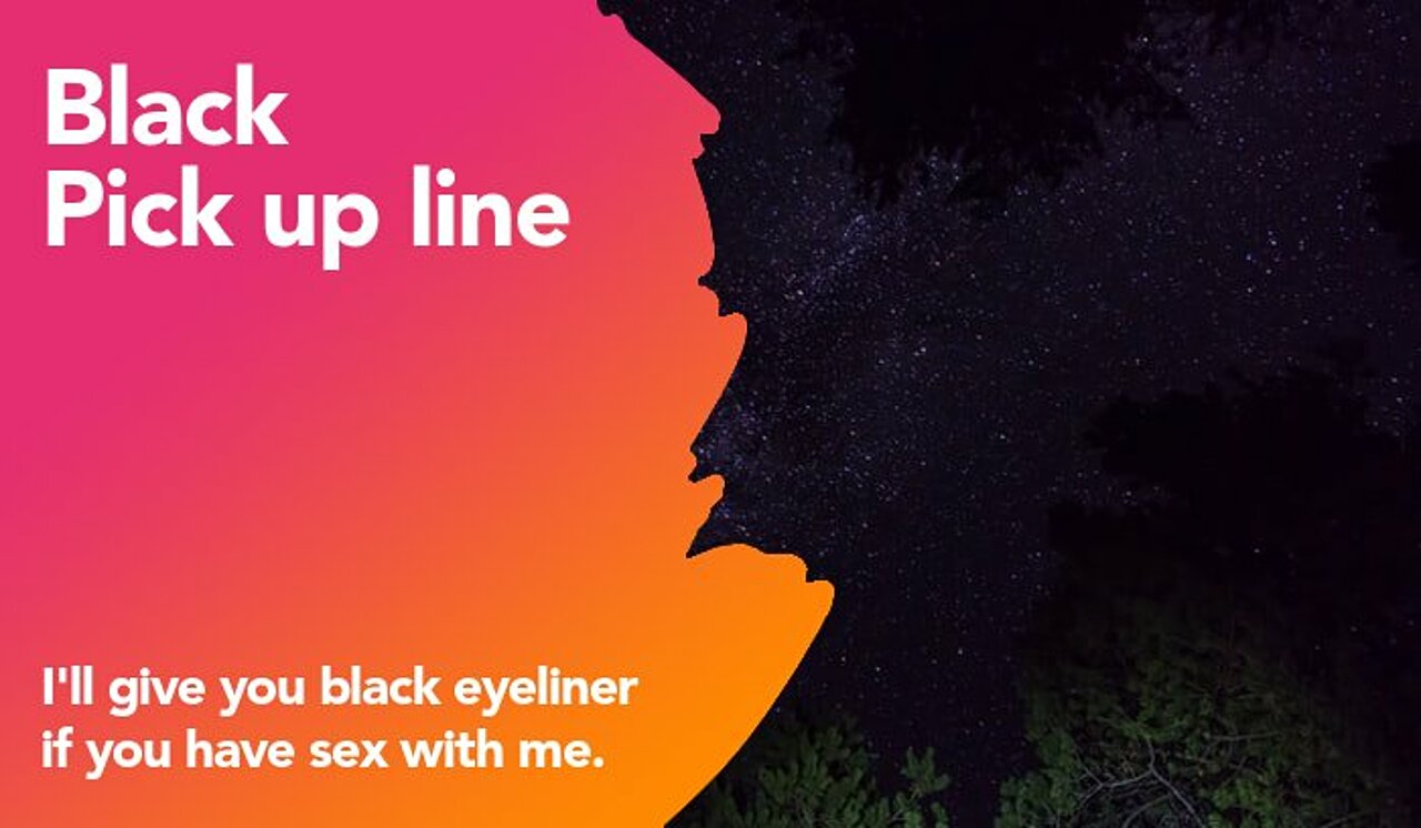 black pickup line