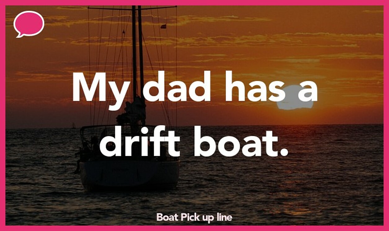 boat pickup line