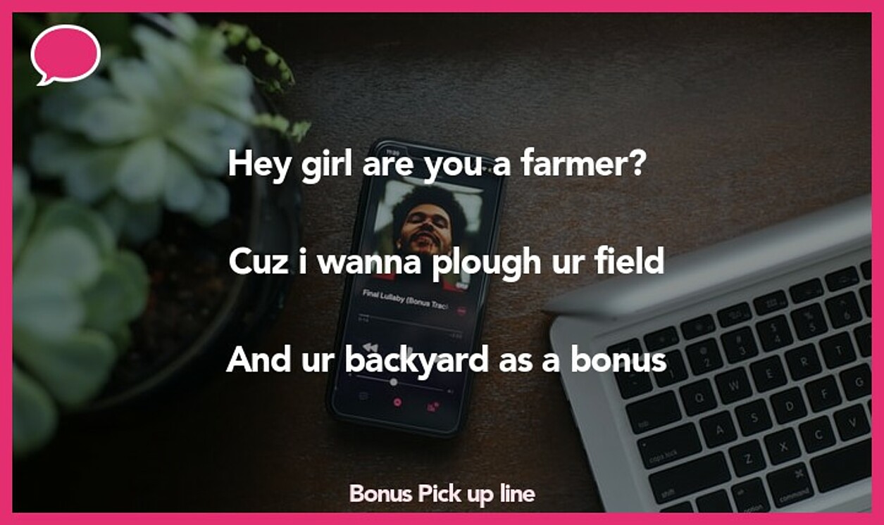 bonus pickup line