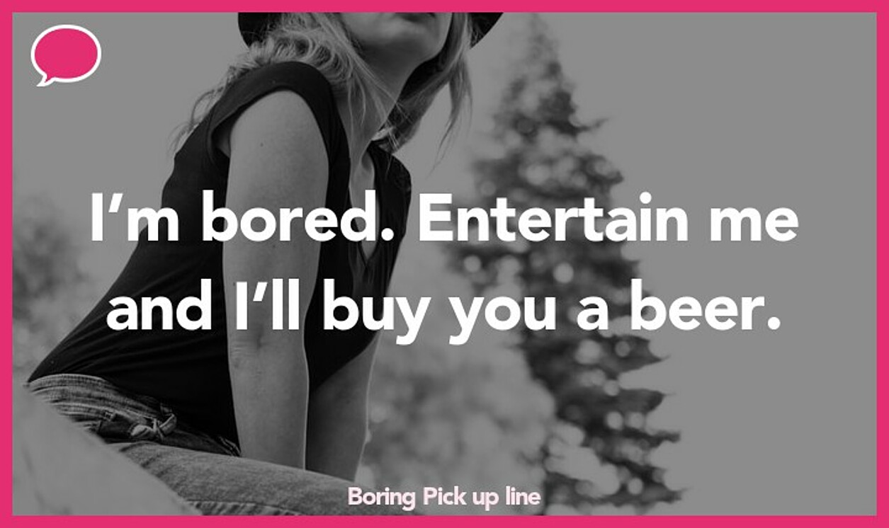 boring pickup line