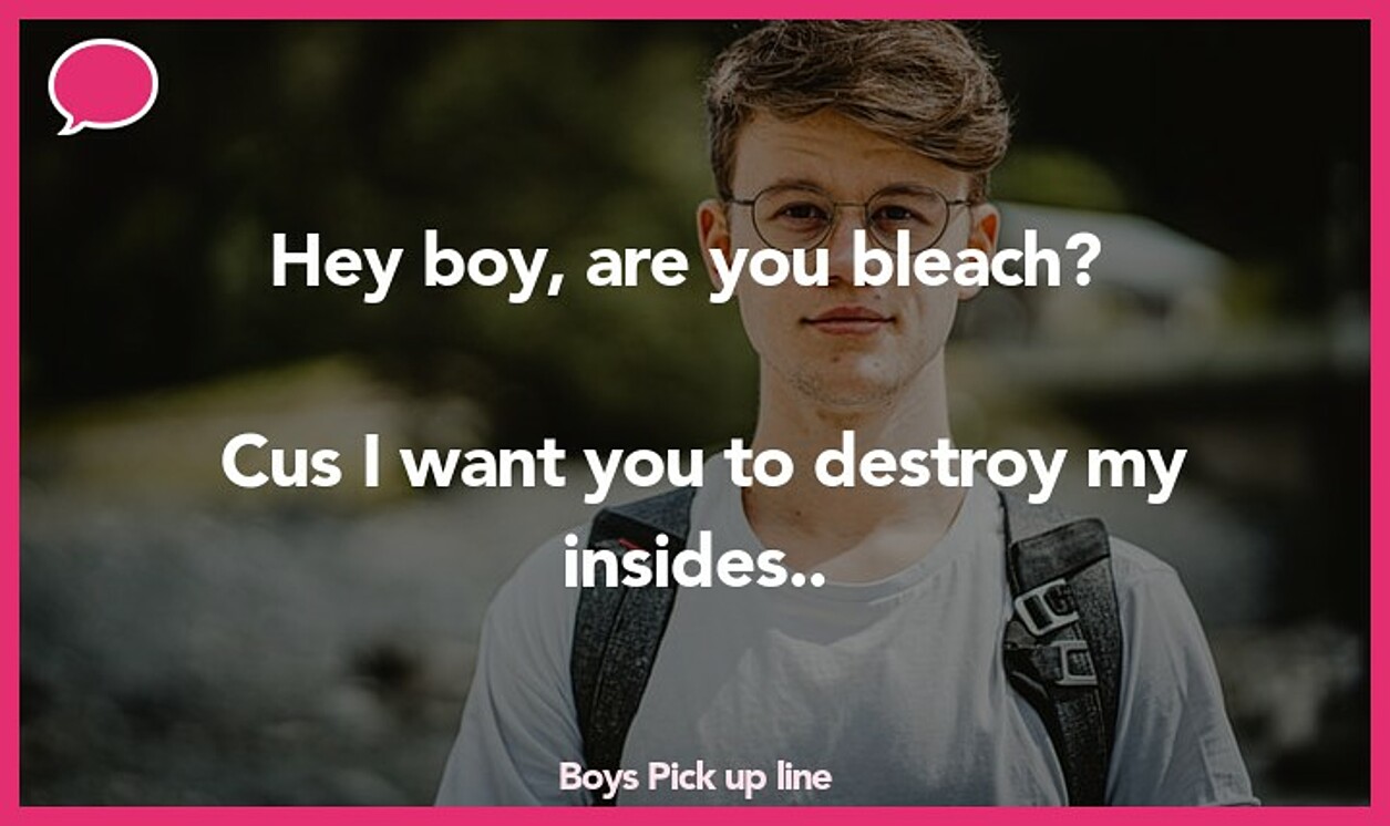 boys pickup line