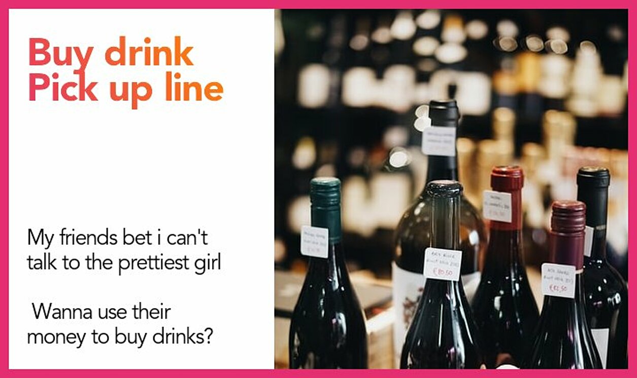 buy drink pickup line