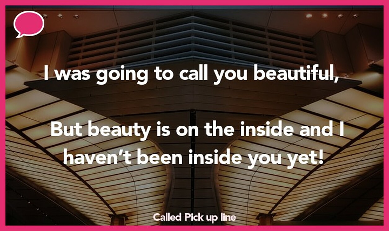 called pickup line