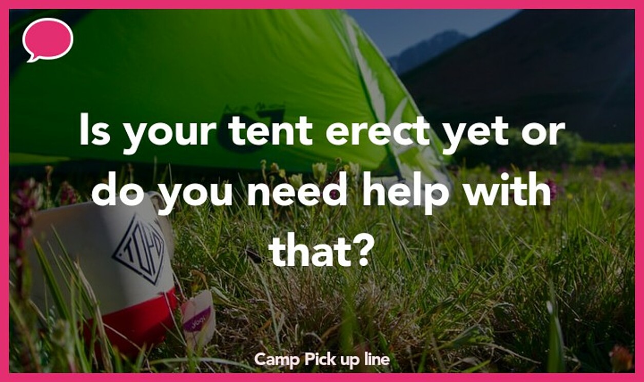 camp pickup line