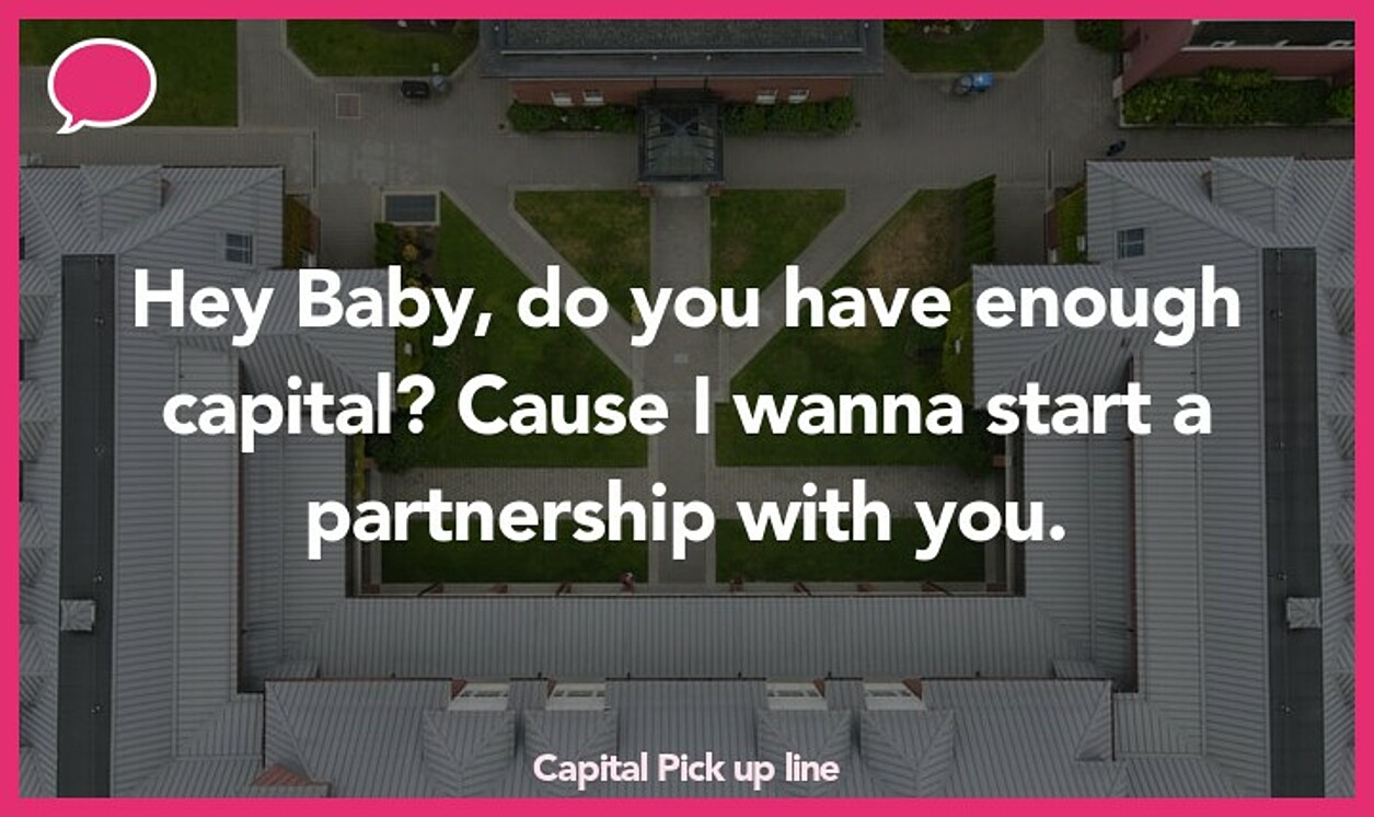 capital pickup line