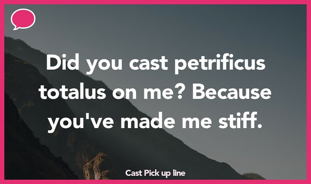 cast pickup line