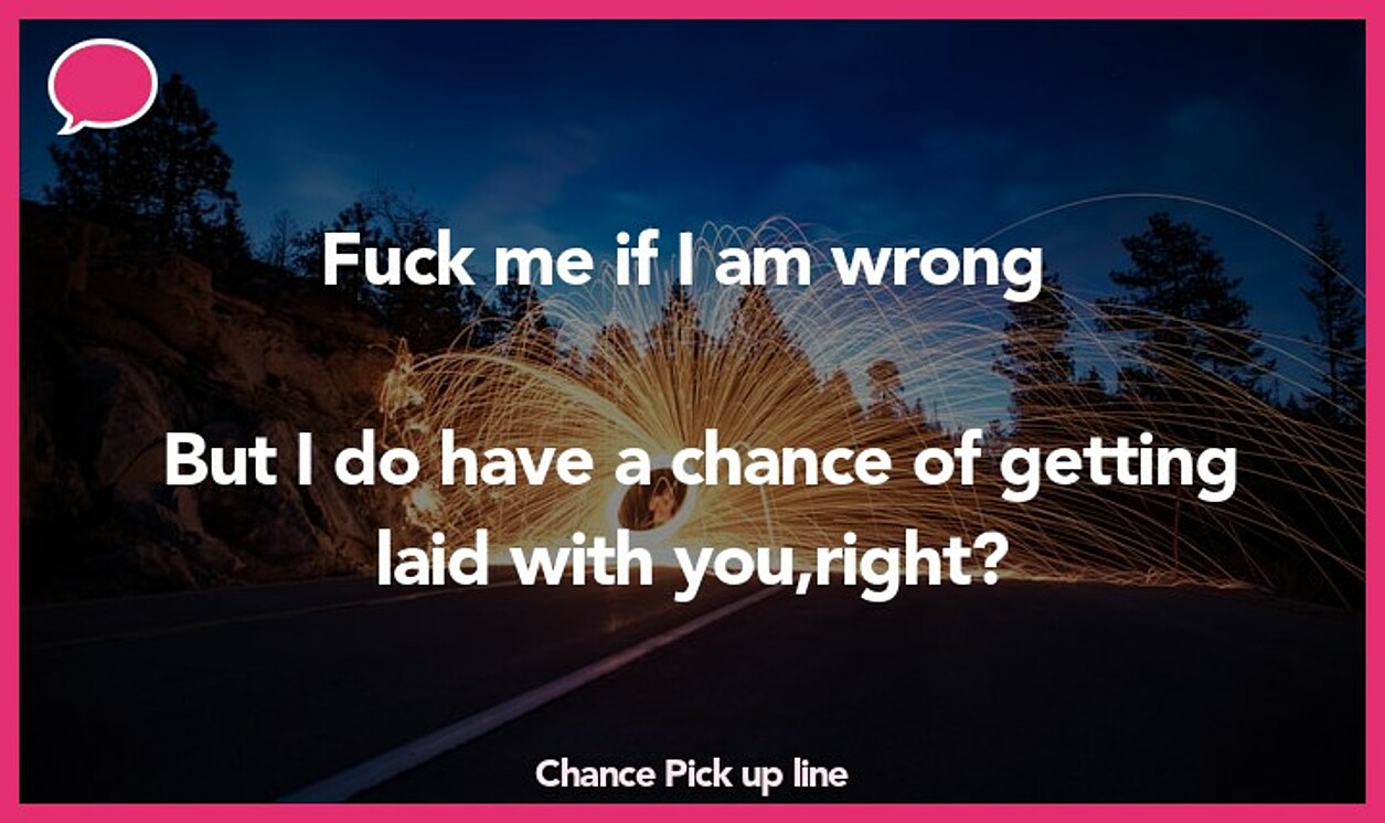 chance pickup line