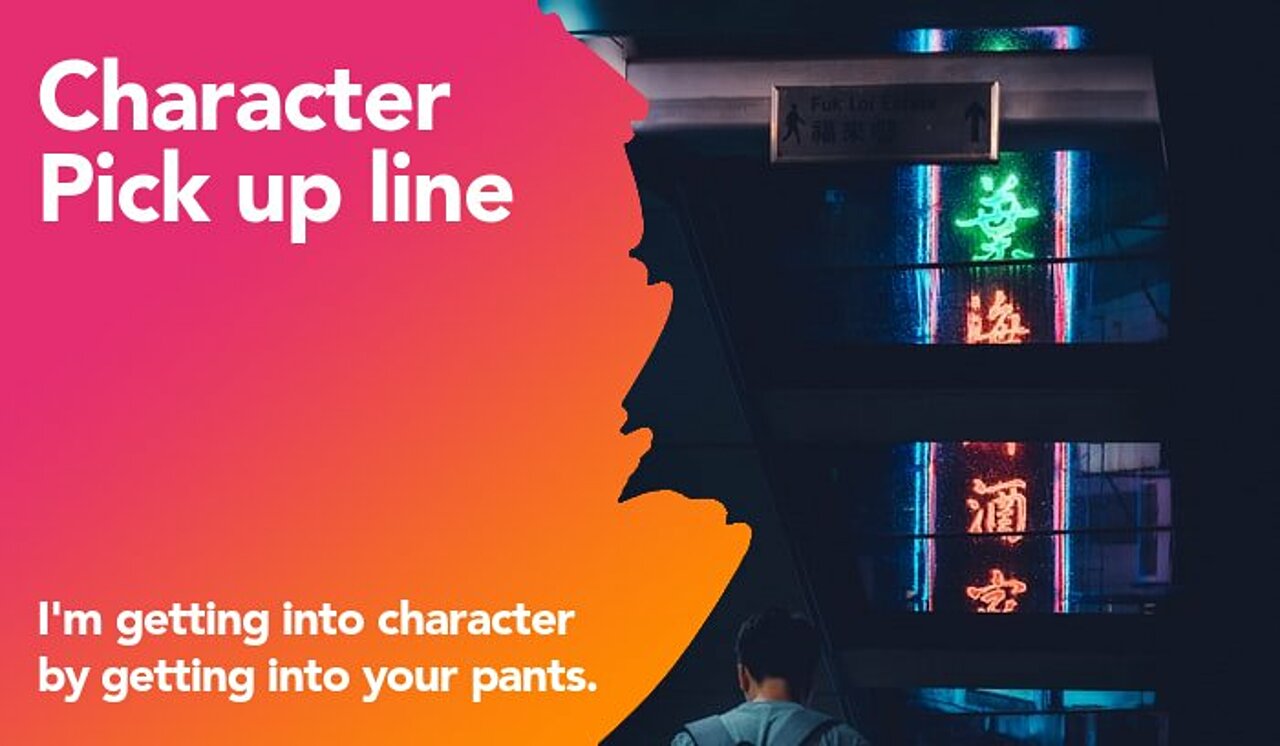 character pickup line