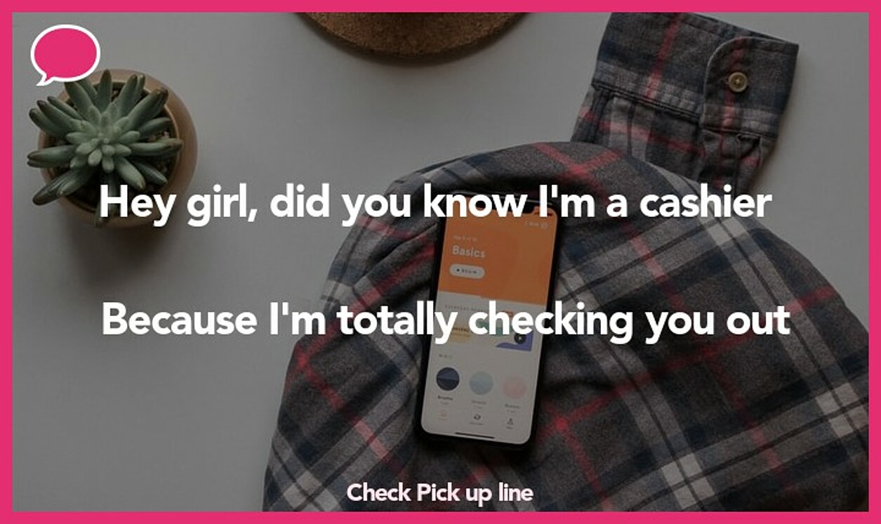 check pickup line