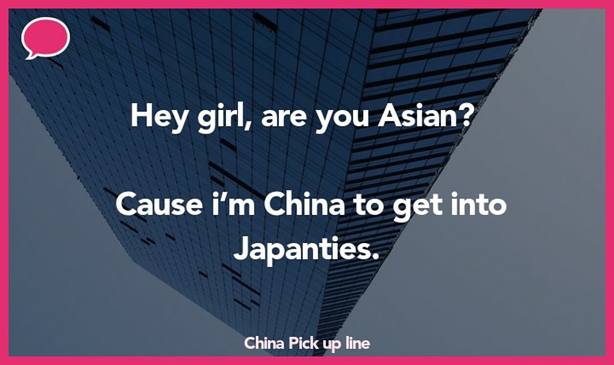 china pickup line