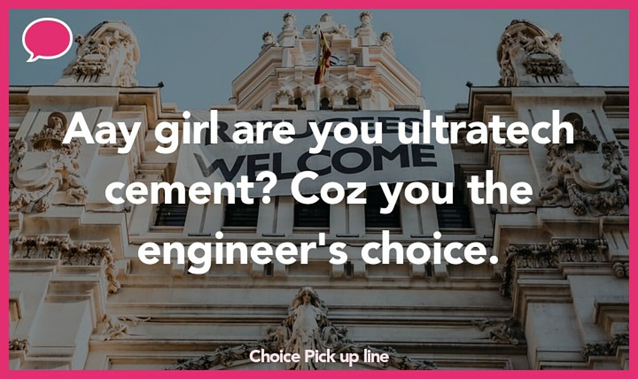 choice pickup line