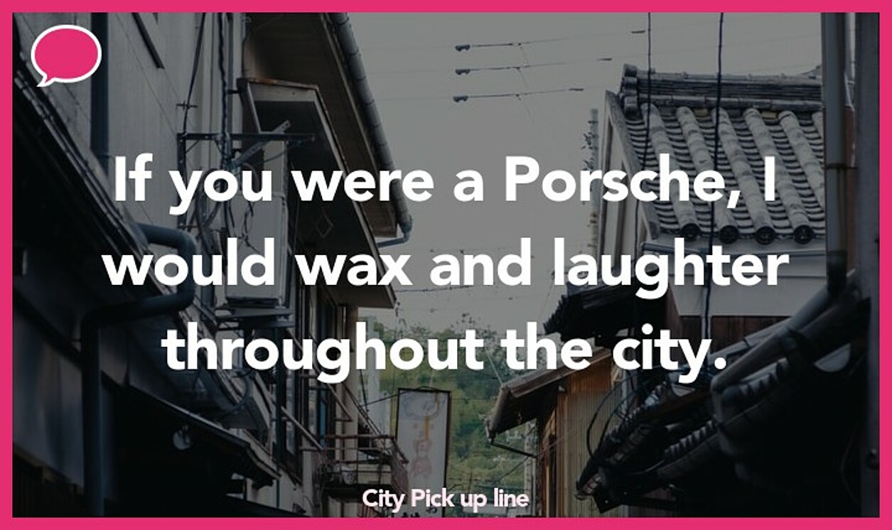 city pickup line