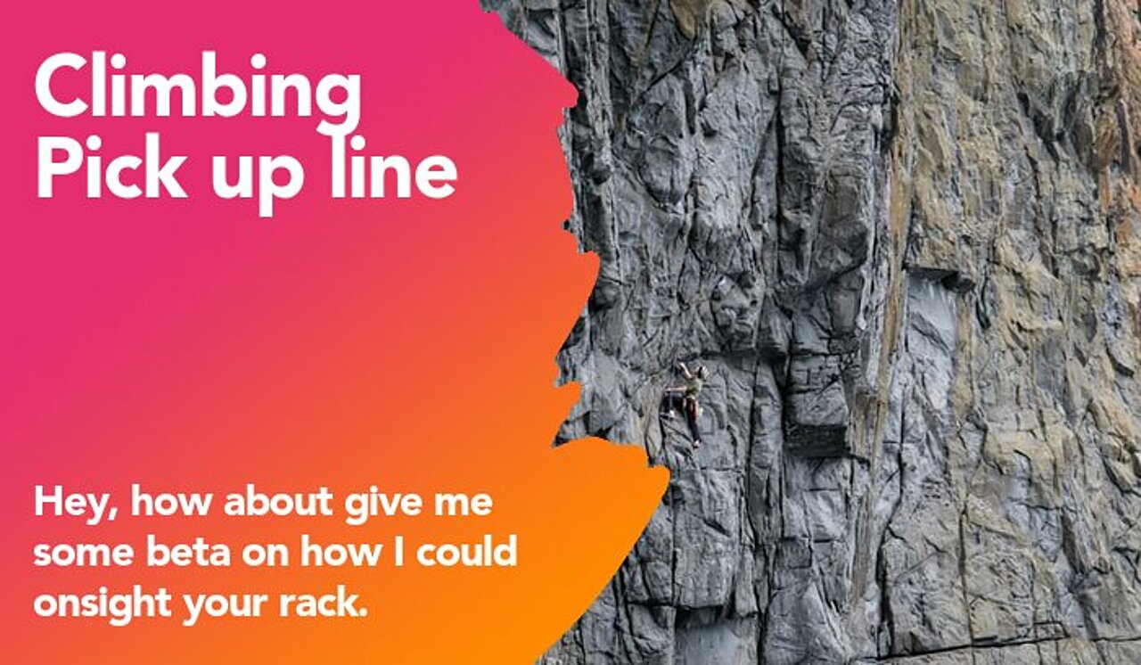 climbing pickup line