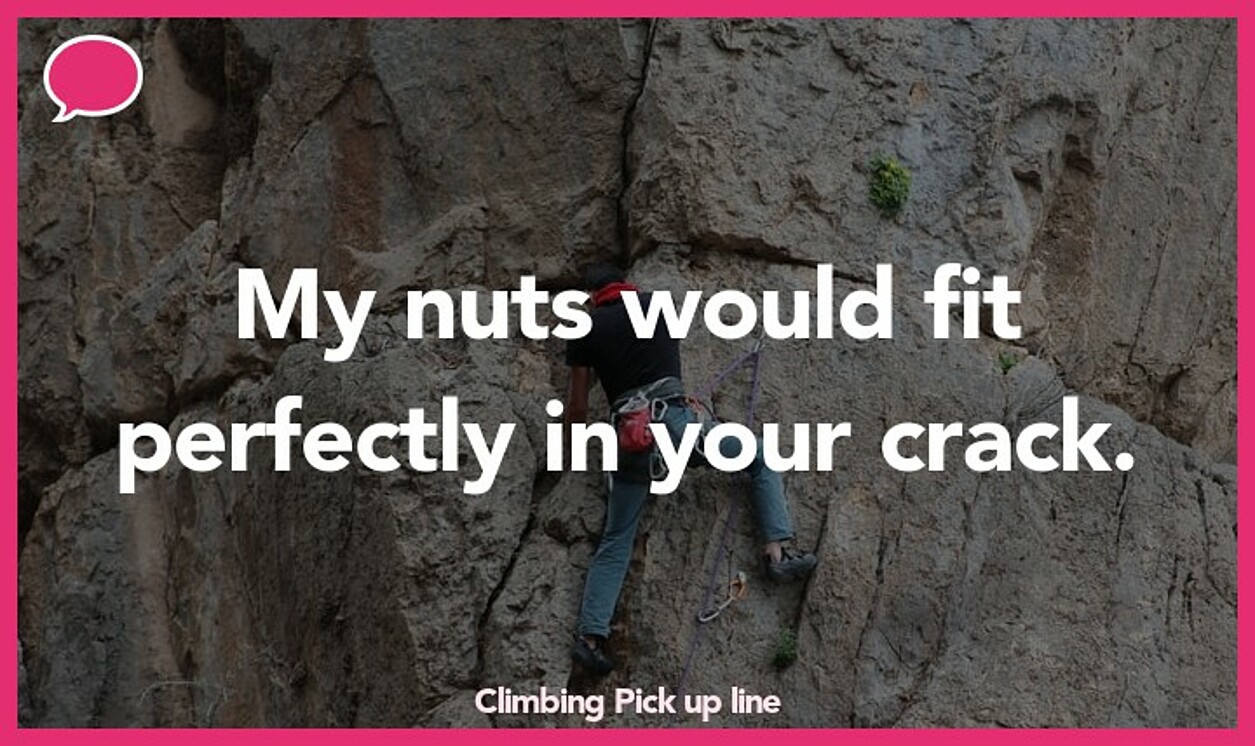 climbing pickup line