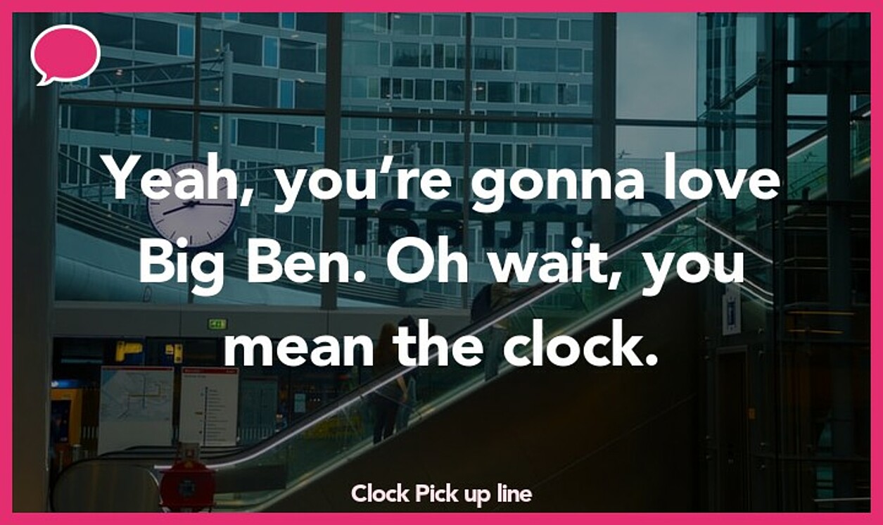 clock pickup line