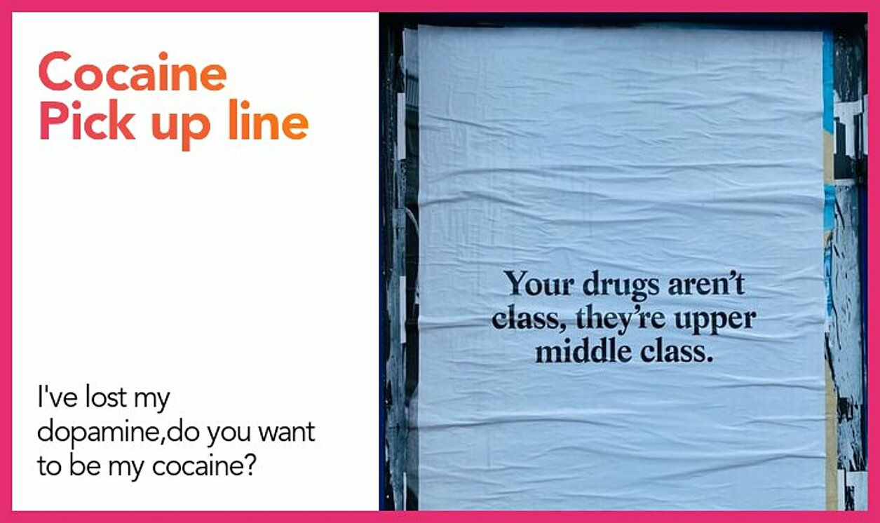 cocaine pickup line