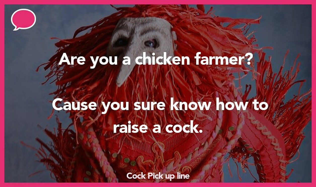 cock pickup line