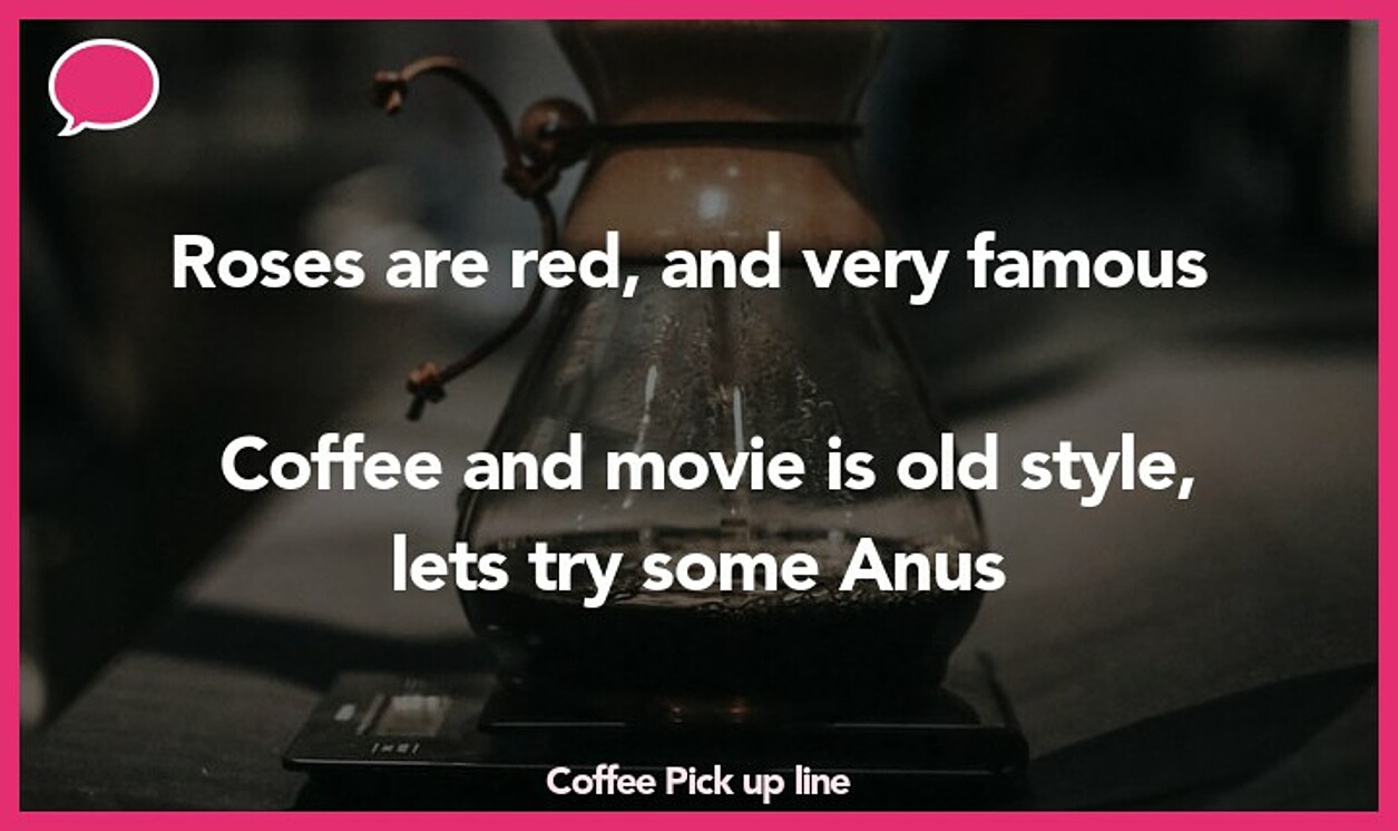 coffee pickup line