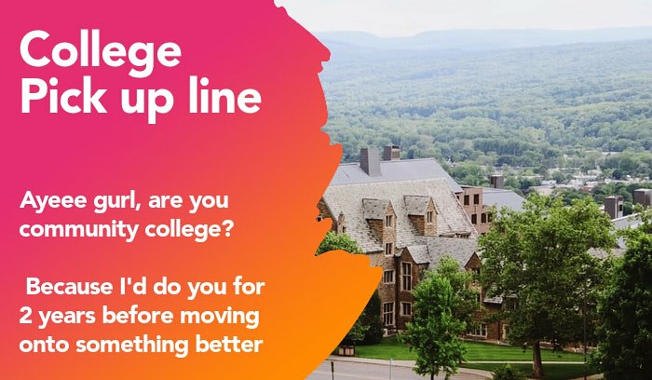 college pickup line