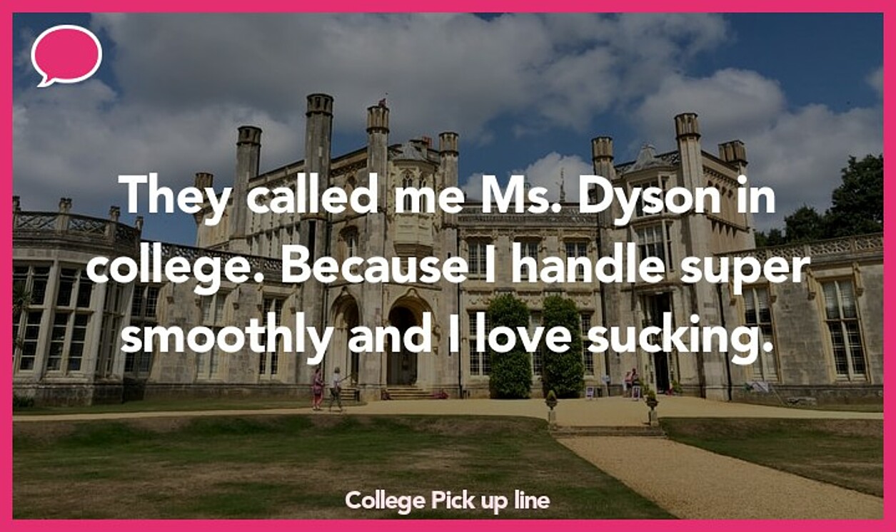 college pickup line