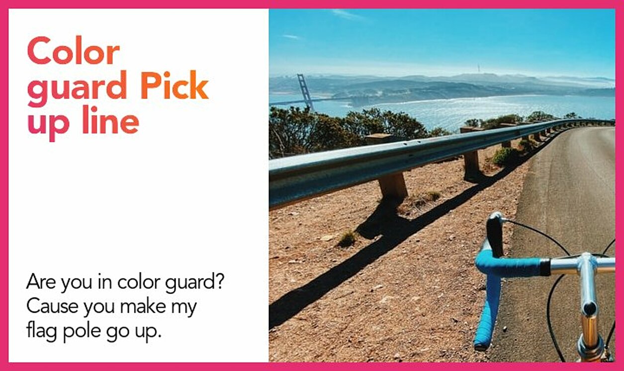 color guard pickup line