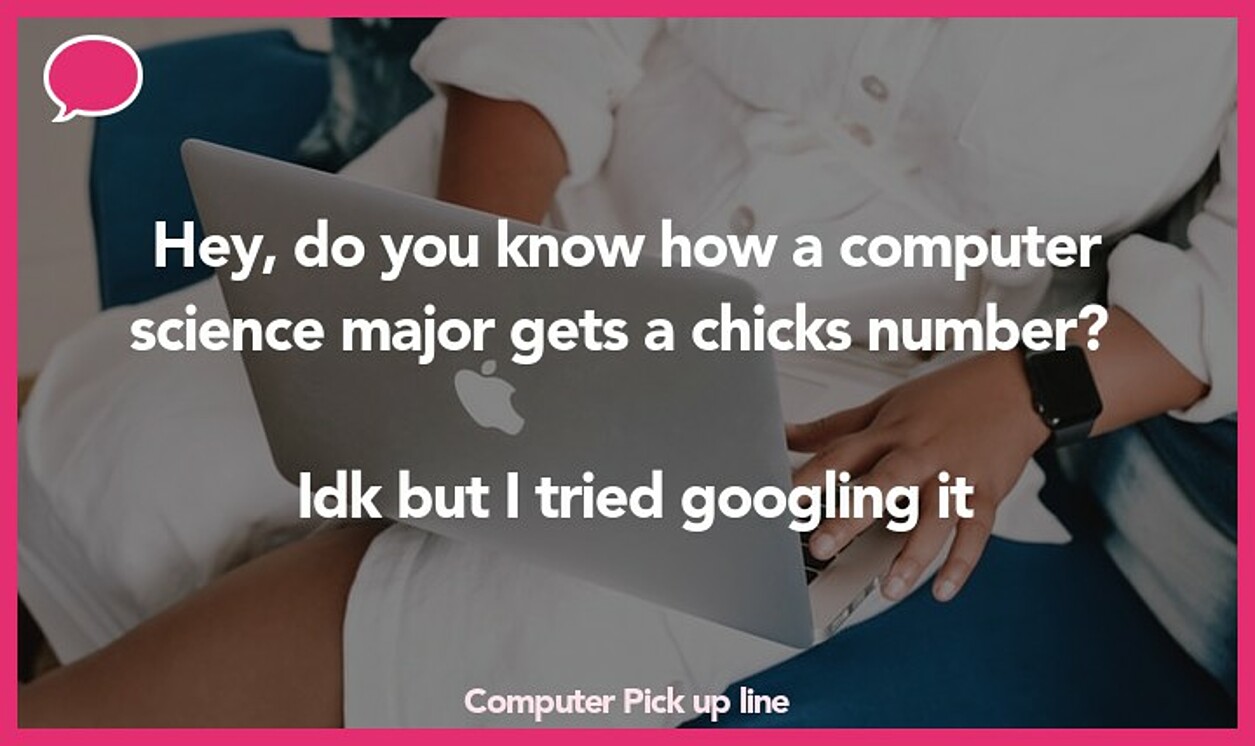 computer pickup line