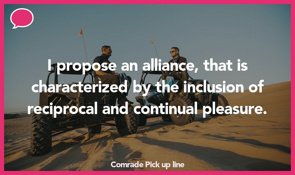 comrade pickup line