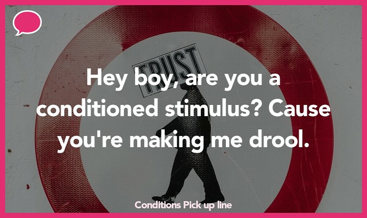conditions pickup line