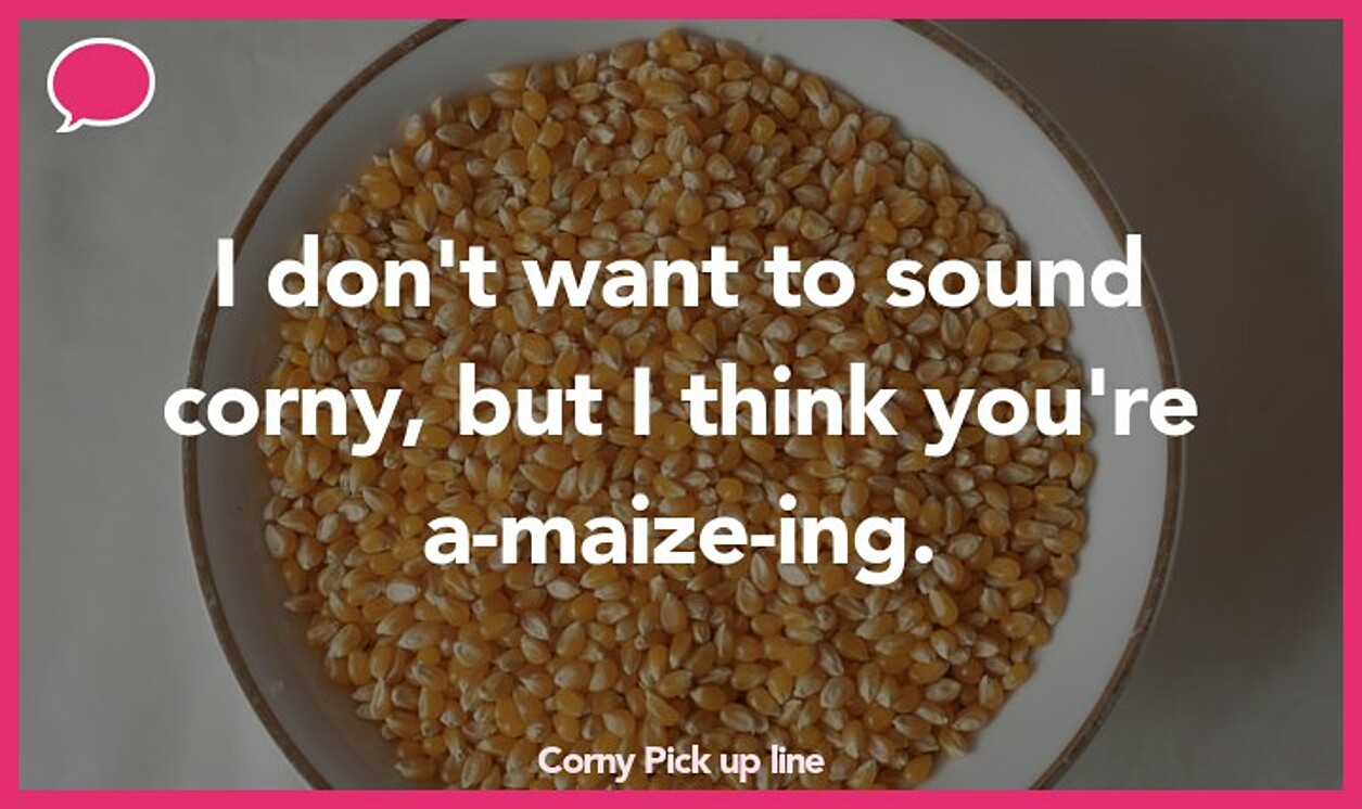 corny pickup line