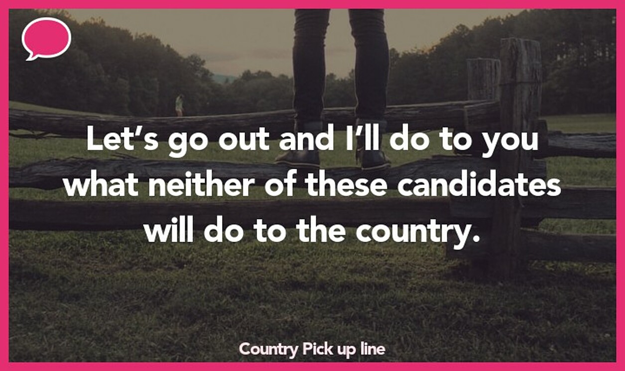 country pickup line