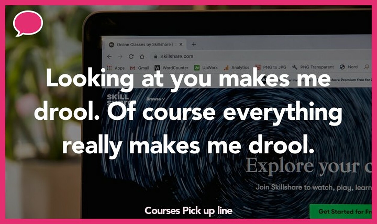 courses pickup line