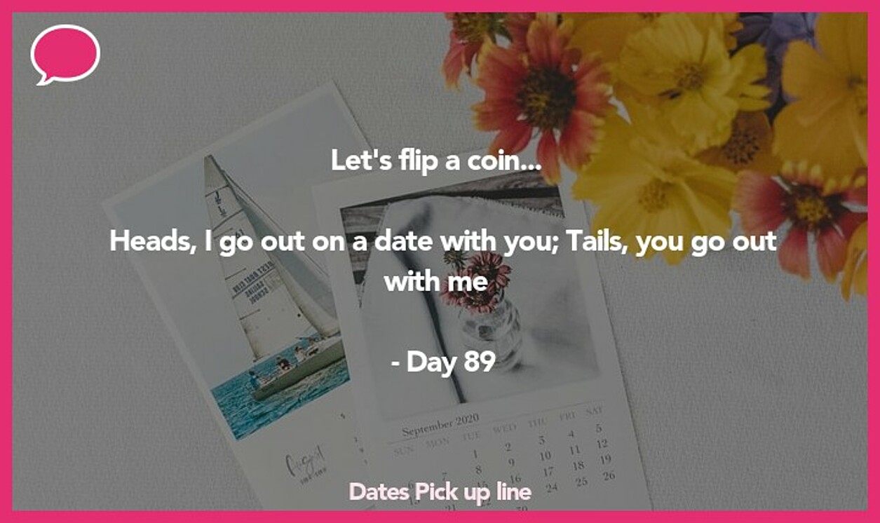 dates pickup line