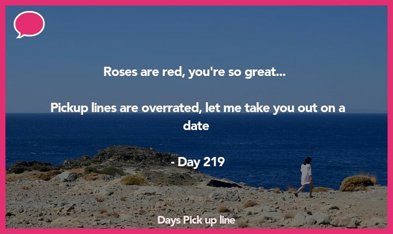 days pickup line