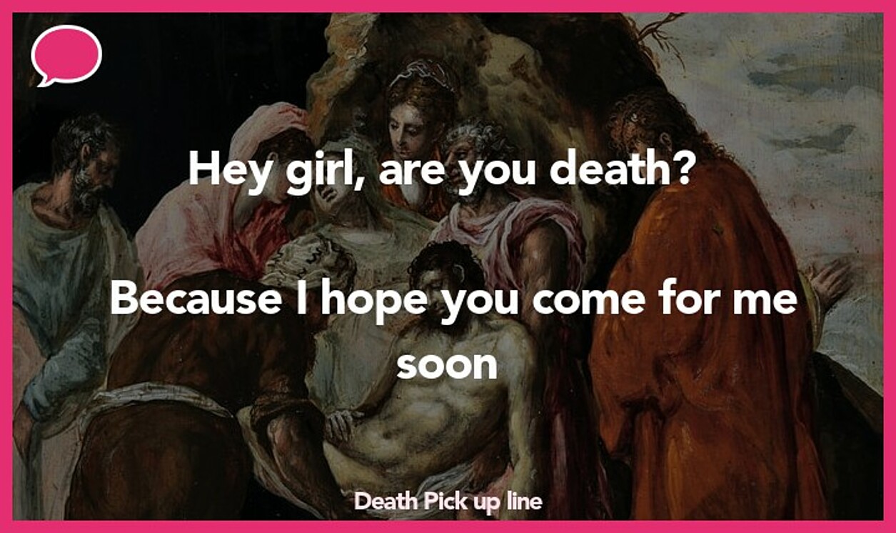 death pickup line