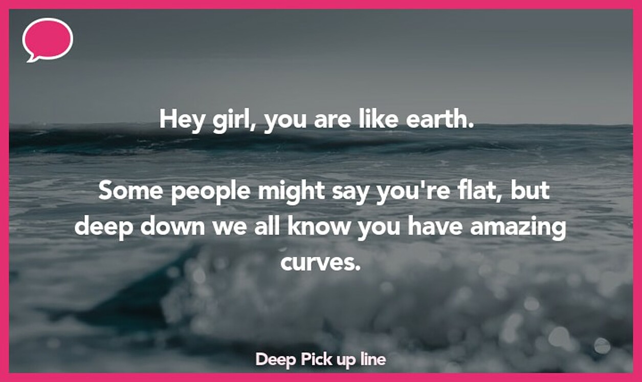 deep pickup line