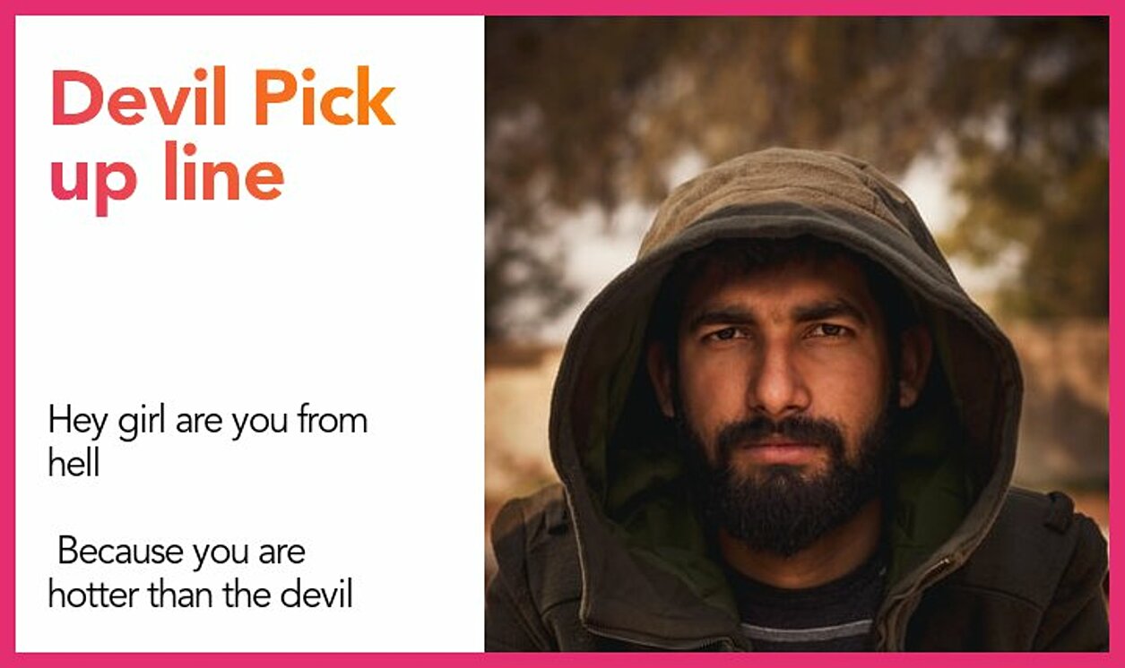 devil pickup line