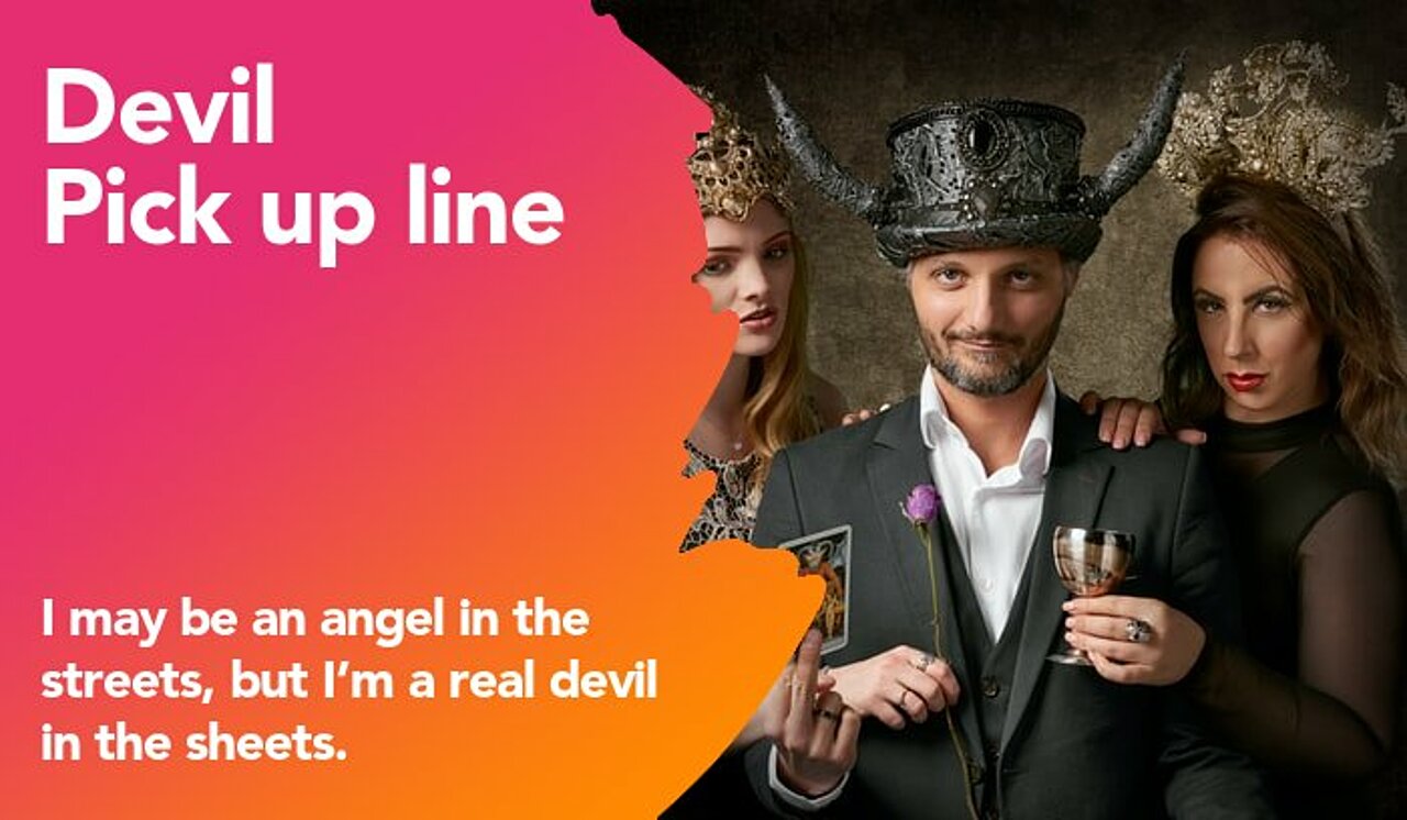 devil pickup line