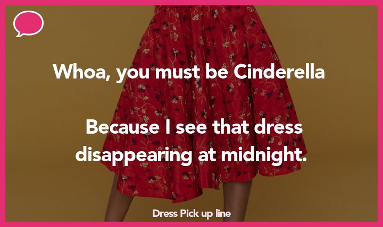 dress pickup line