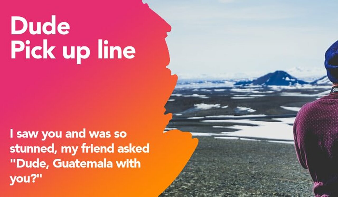 dude pickup line