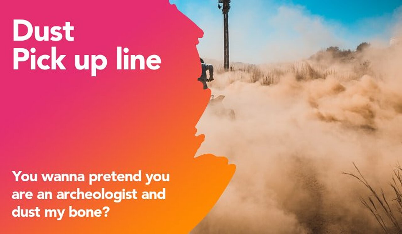 dust pickup line