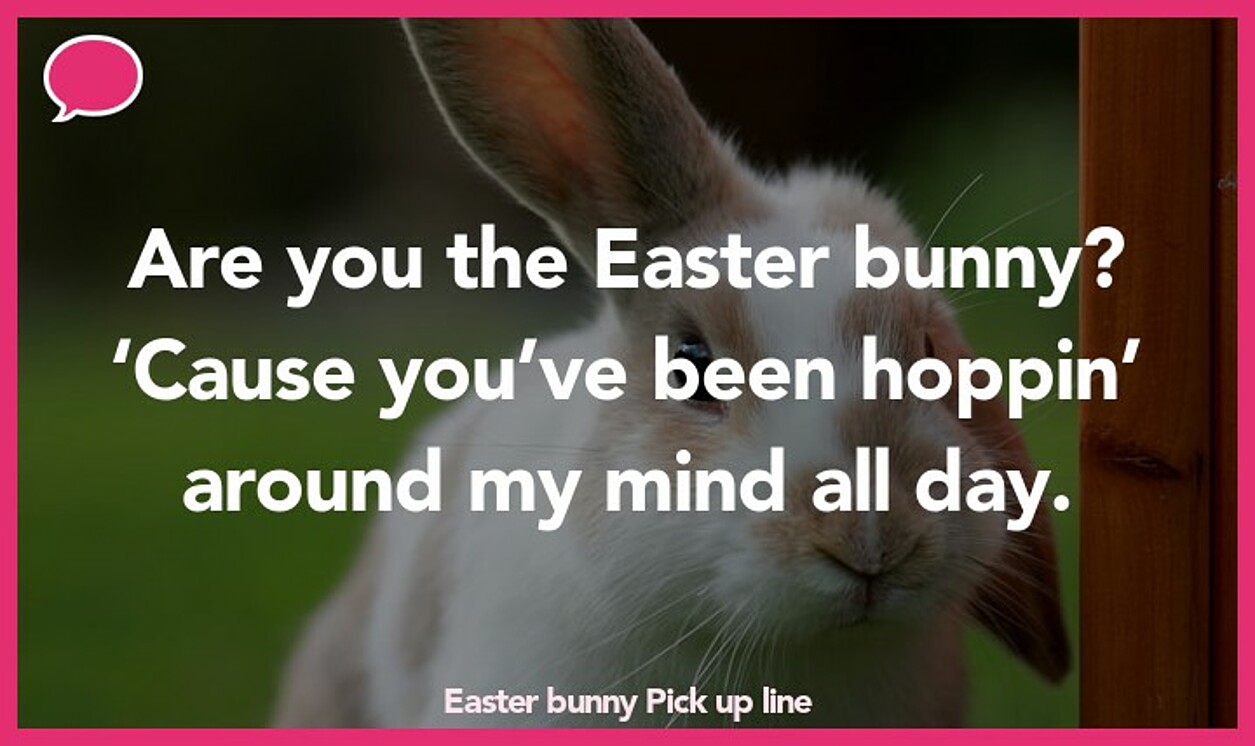 easter bunny pickup line