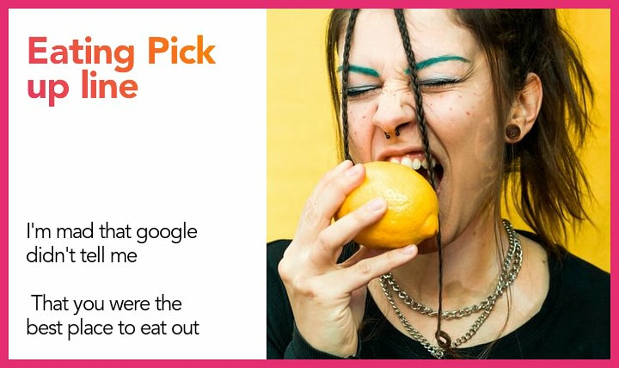 eating pickup line