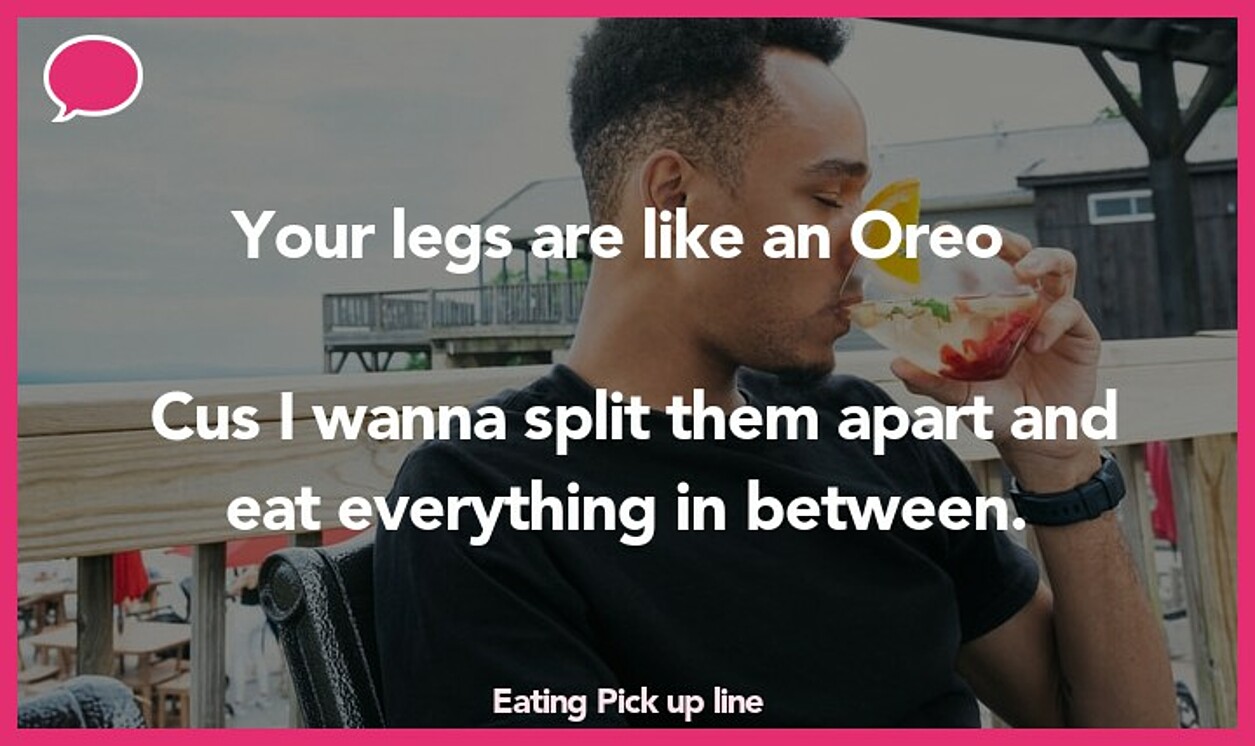 eating pickup line