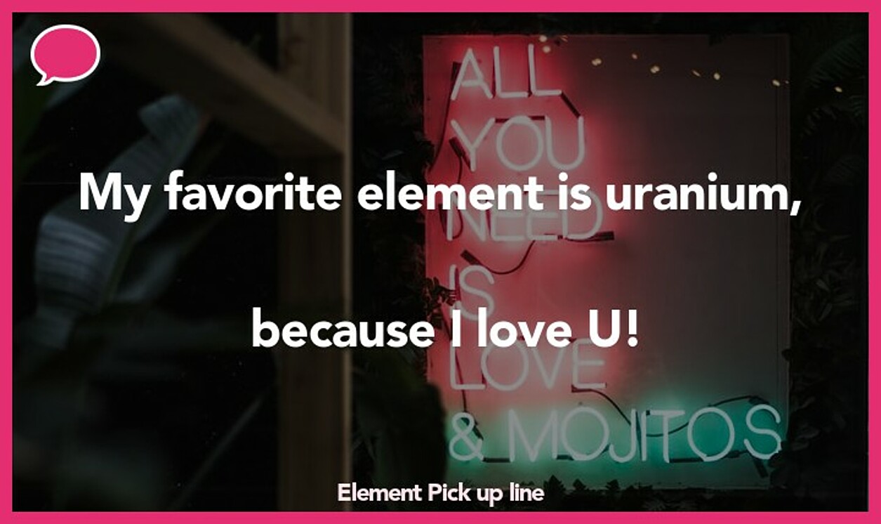 element pickup line